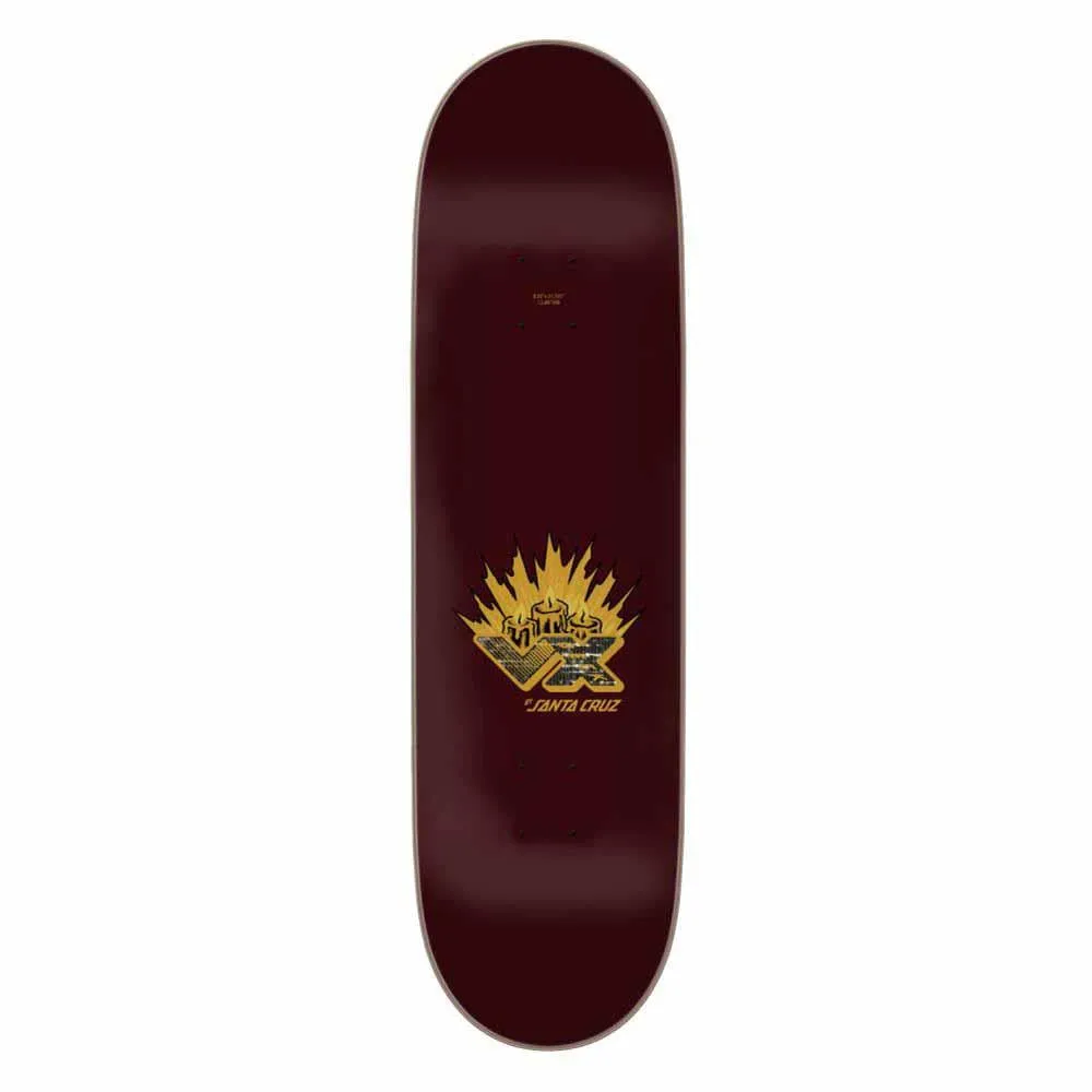 Santa Cruz Skateboard Deck VX Pace Occult Burgundy 8.5