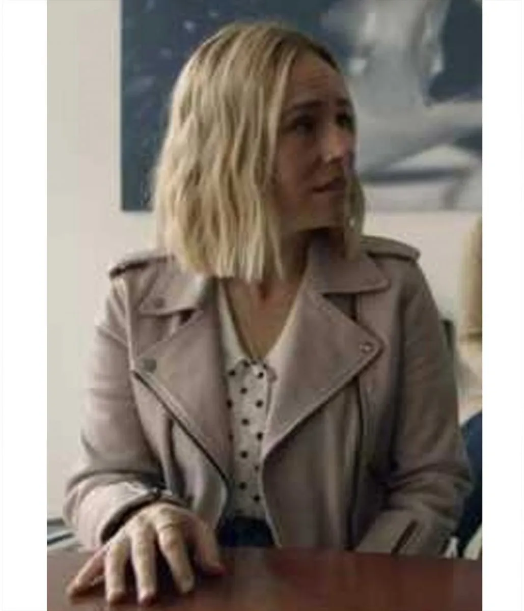 Sarah Goldberg Barry Season 3 Biker Pink Leather Jacket