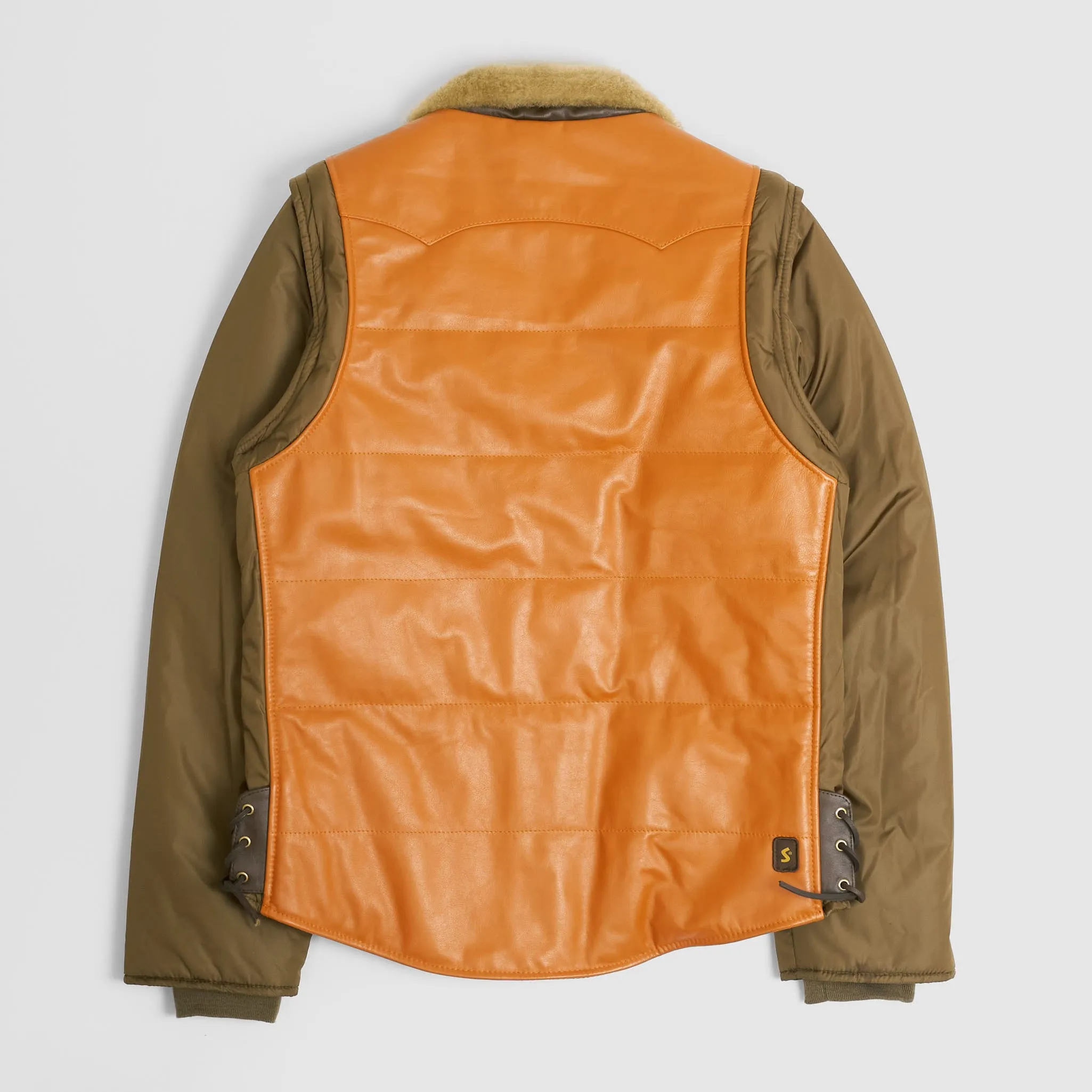 Schott N.Y.C. Padded Leather Jacket and Vest