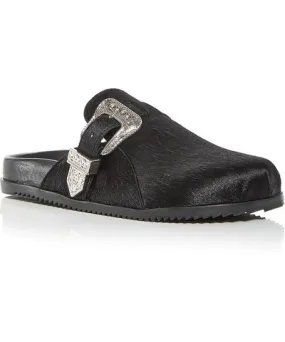 Schutz Grace Womens Calf Hair Slip On Mules