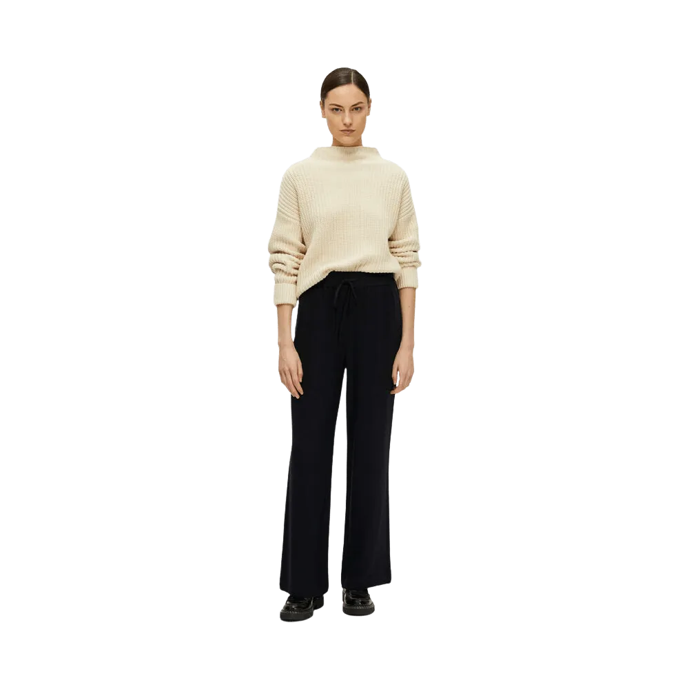 Selected Femme Viva Guila High-Waisted Linen Trousers