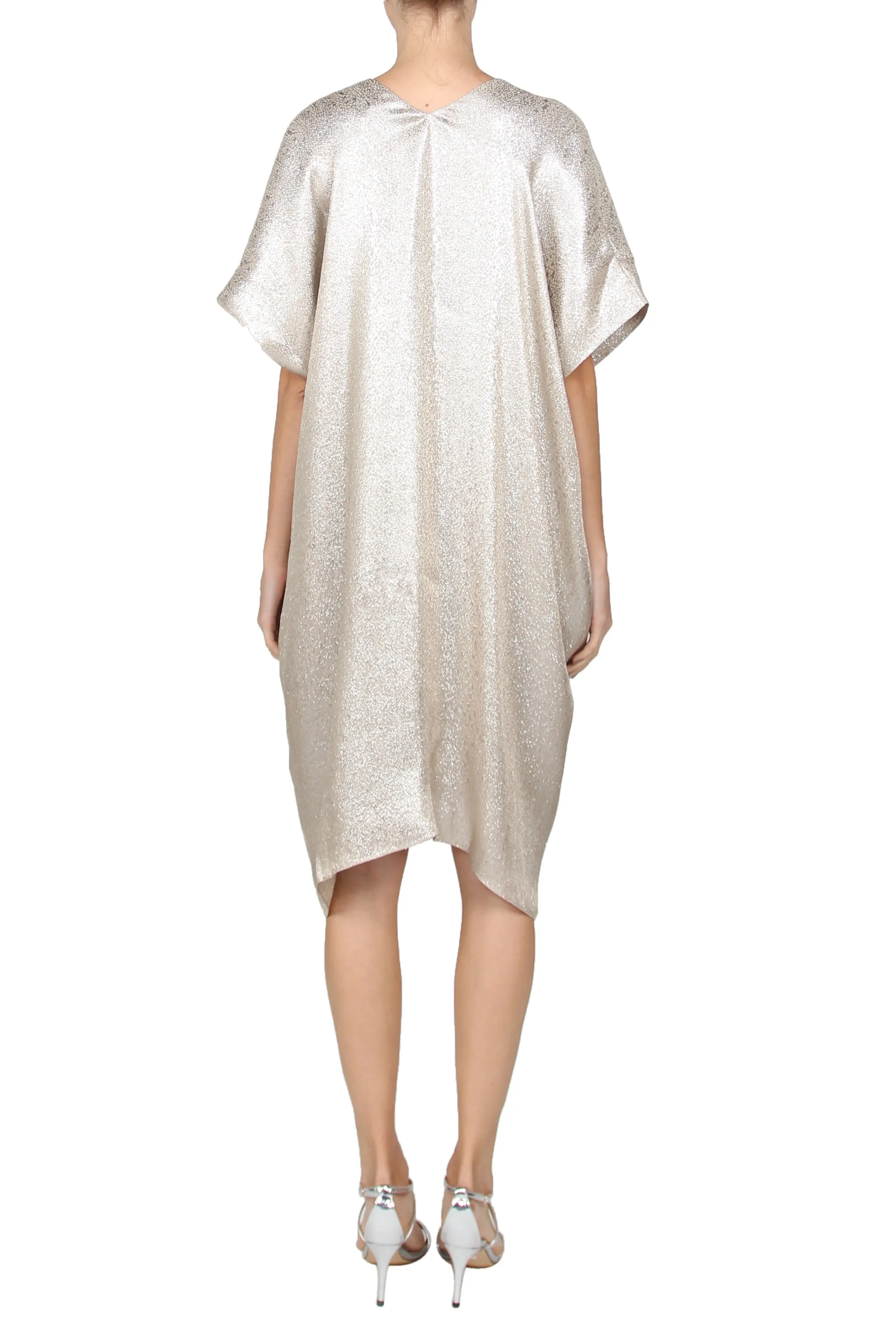 Short Metallic Boubou Caftan