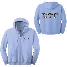 Sigma Tau Gamma Fraternity Full-Zip Hoodie - G186 - TWILL