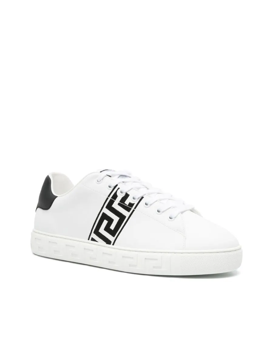 Signature Greca Embroidery Sneakers