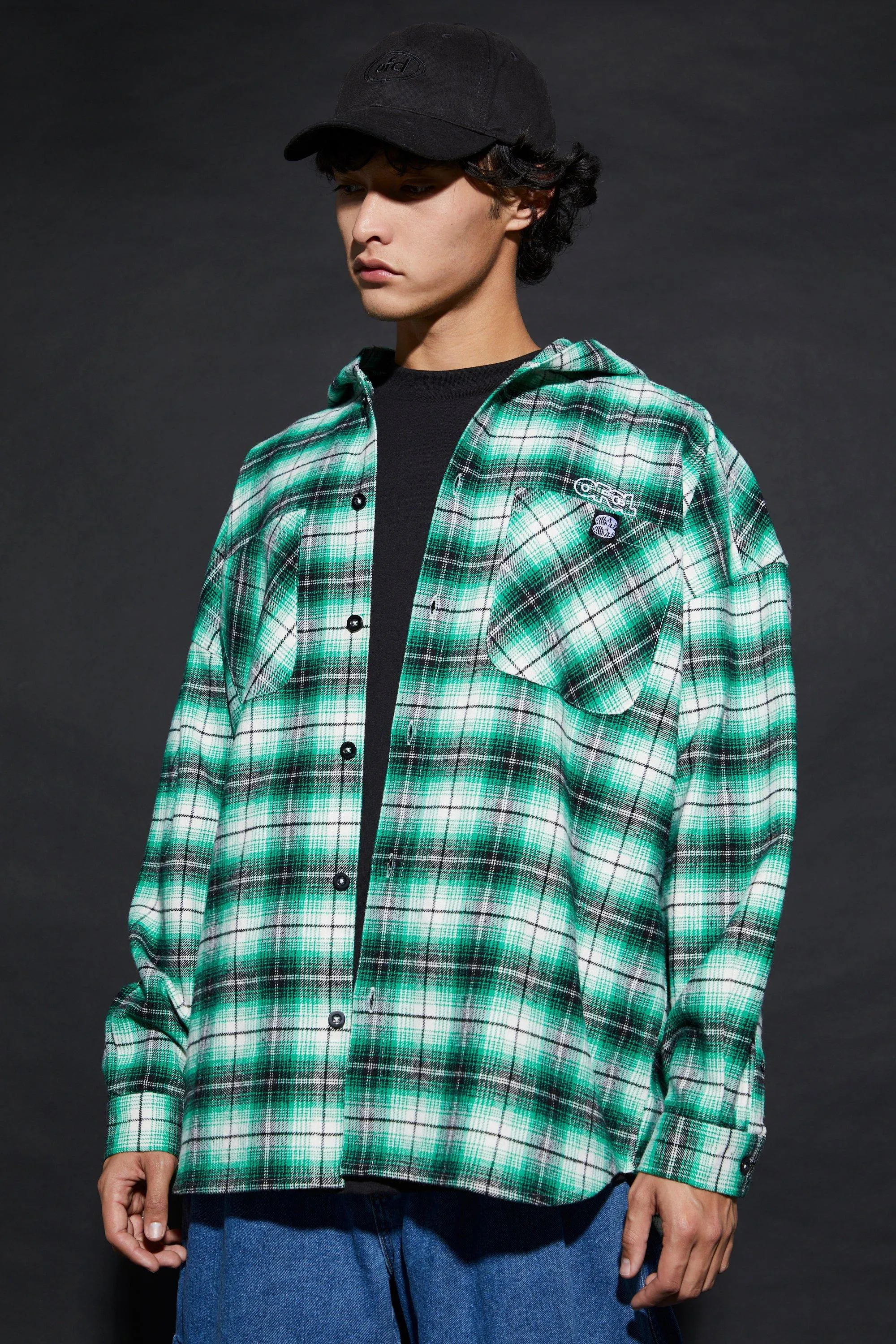 Skate Ofcl Oversized Hooded Check Overshirt