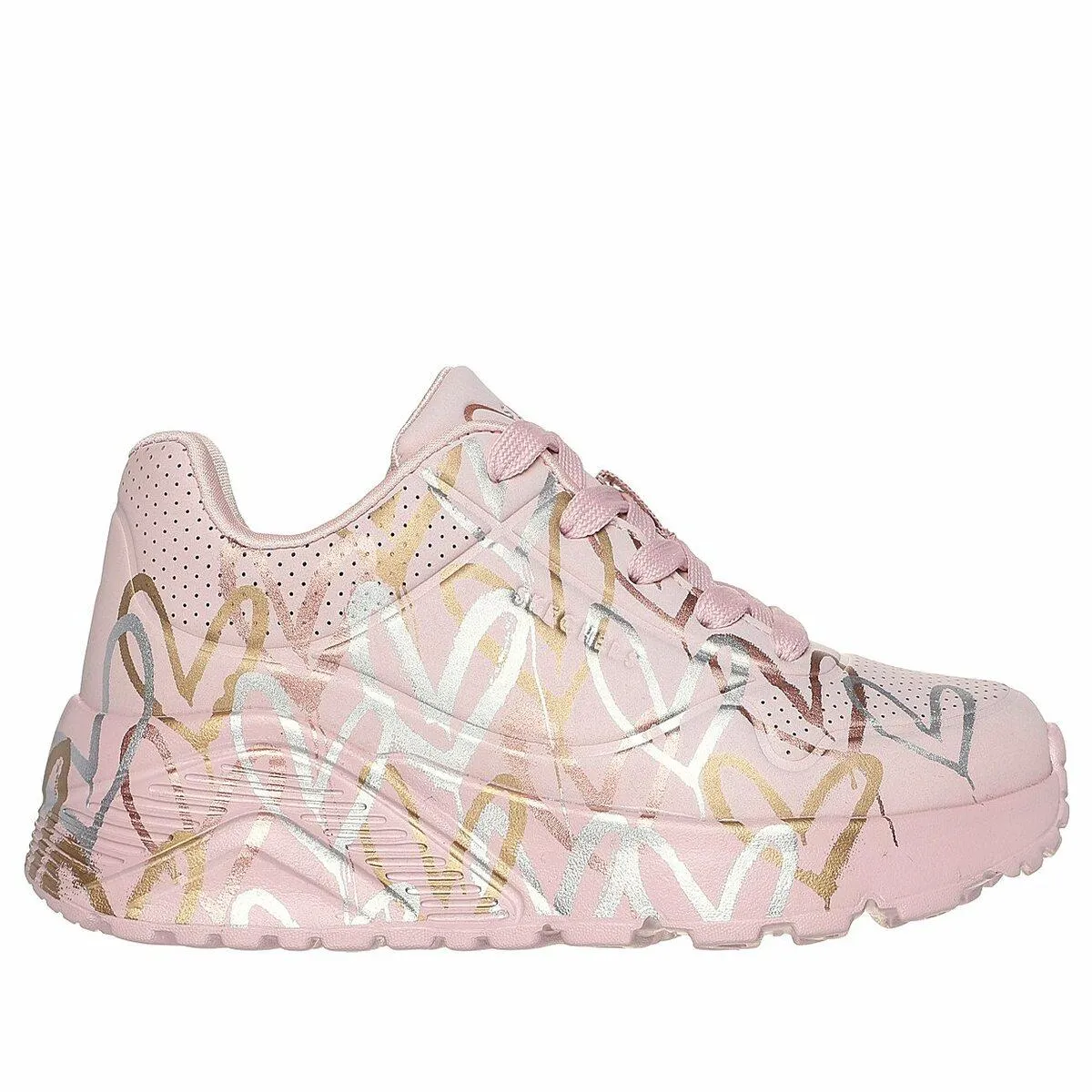 Skechers Kids Unisex Peach Sports Sneakers