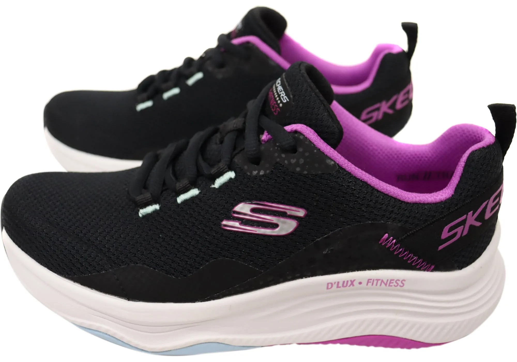 Skechers Womens D Lux Fitness Comfortable Memory Foam Shoes