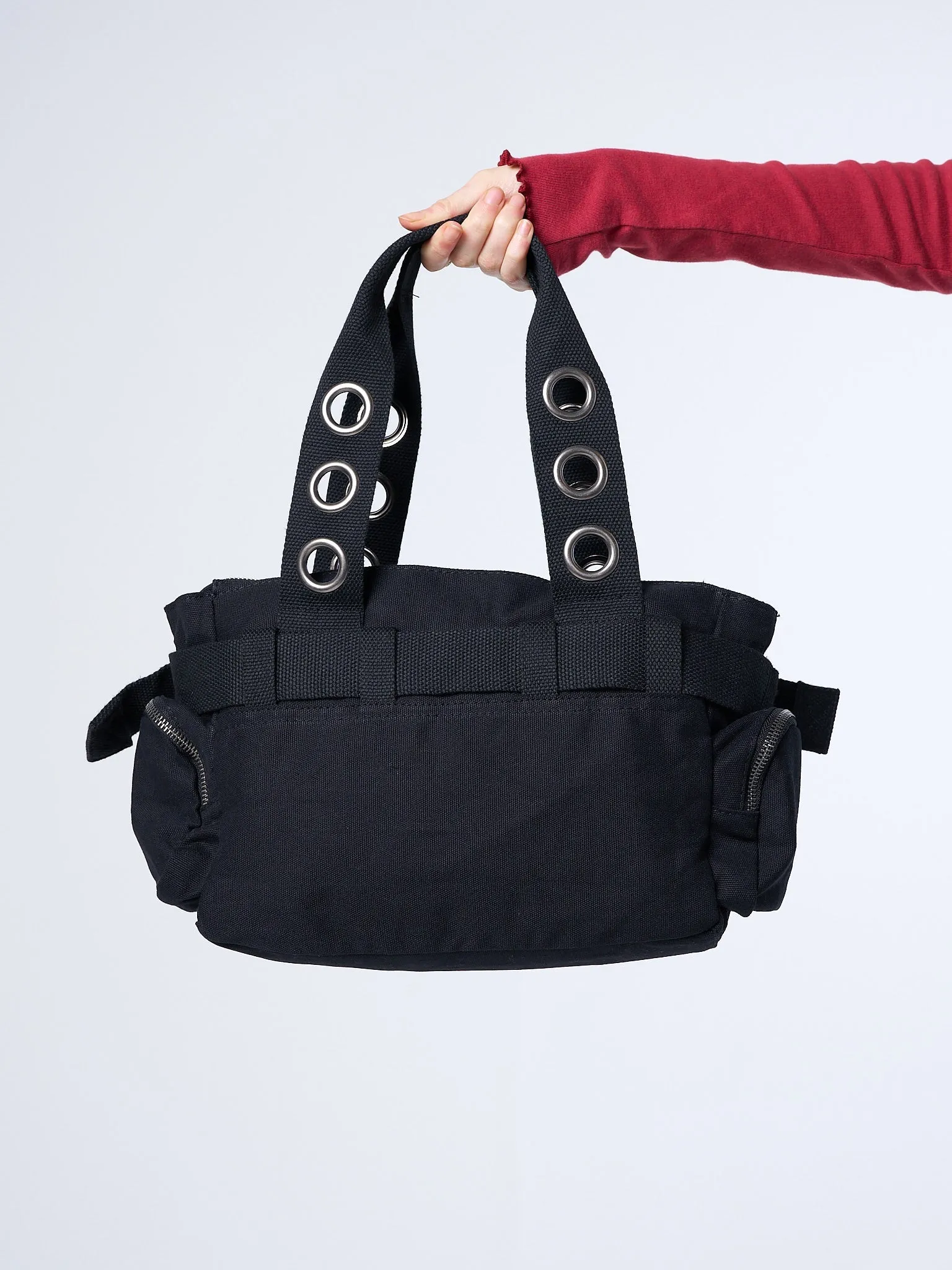 Sky of Skulls Black Multi Pockets Handbag