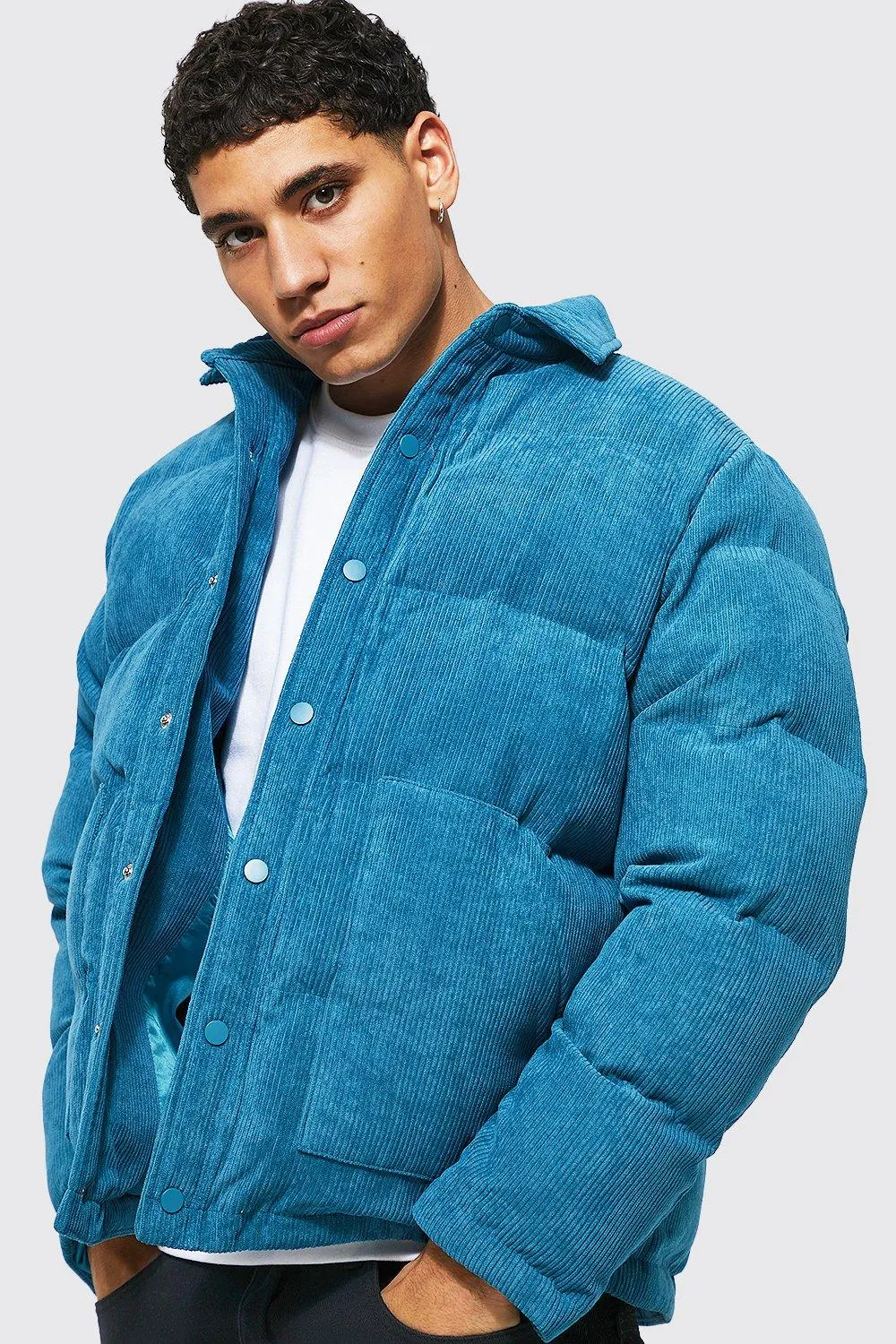 Smart Cord Puffer With Harrington Collar