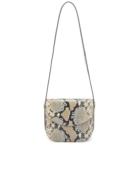 Snakeskin Effect Shoulder Bag
