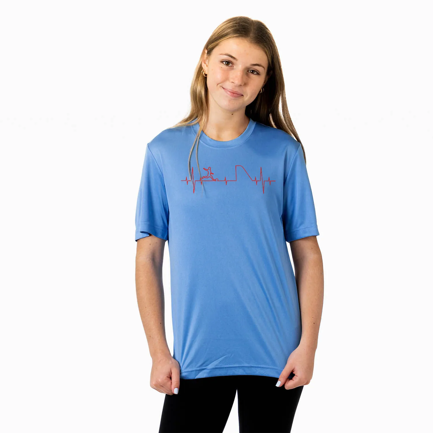 Soccer Short Sleeve Performance Tee - Soccer Heartbeat 
