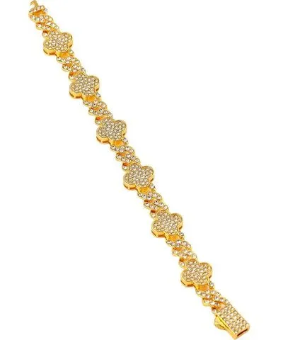 Sohi Women's The Small Clover Tennis Bracelet