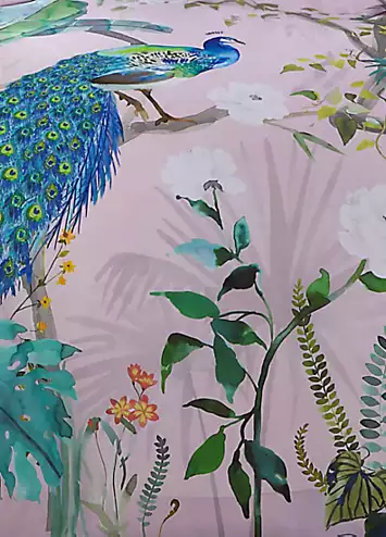 Soiree Peacock Jungle 500 Thread Count Cotton Duvet Cover Set | Kaleidoscope