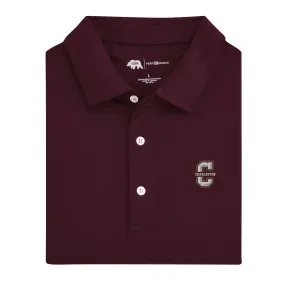 Solid College Of Charleston Performance Polo