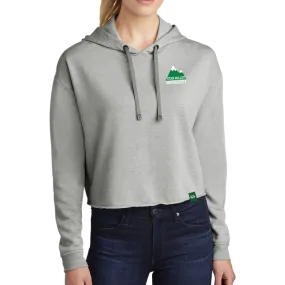 Sport-Tek Ladies PosiCharge Tri-Blend Wicking Fleece Crop Hooded Pullover - Mountain