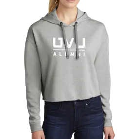 Sport-Tek Ladies PosiCharge Tri-Blend Wicking Fleece Crop Hooded Pullover - UVU Alumni