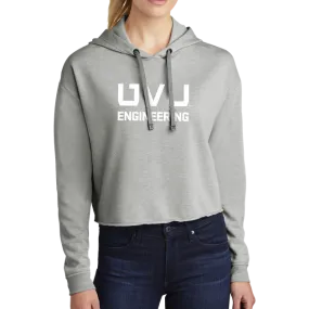 Sport-Tek Ladies PosiCharge Tri-Blend Wicking Fleece Crop Hooded Pullover - UVU Engineering