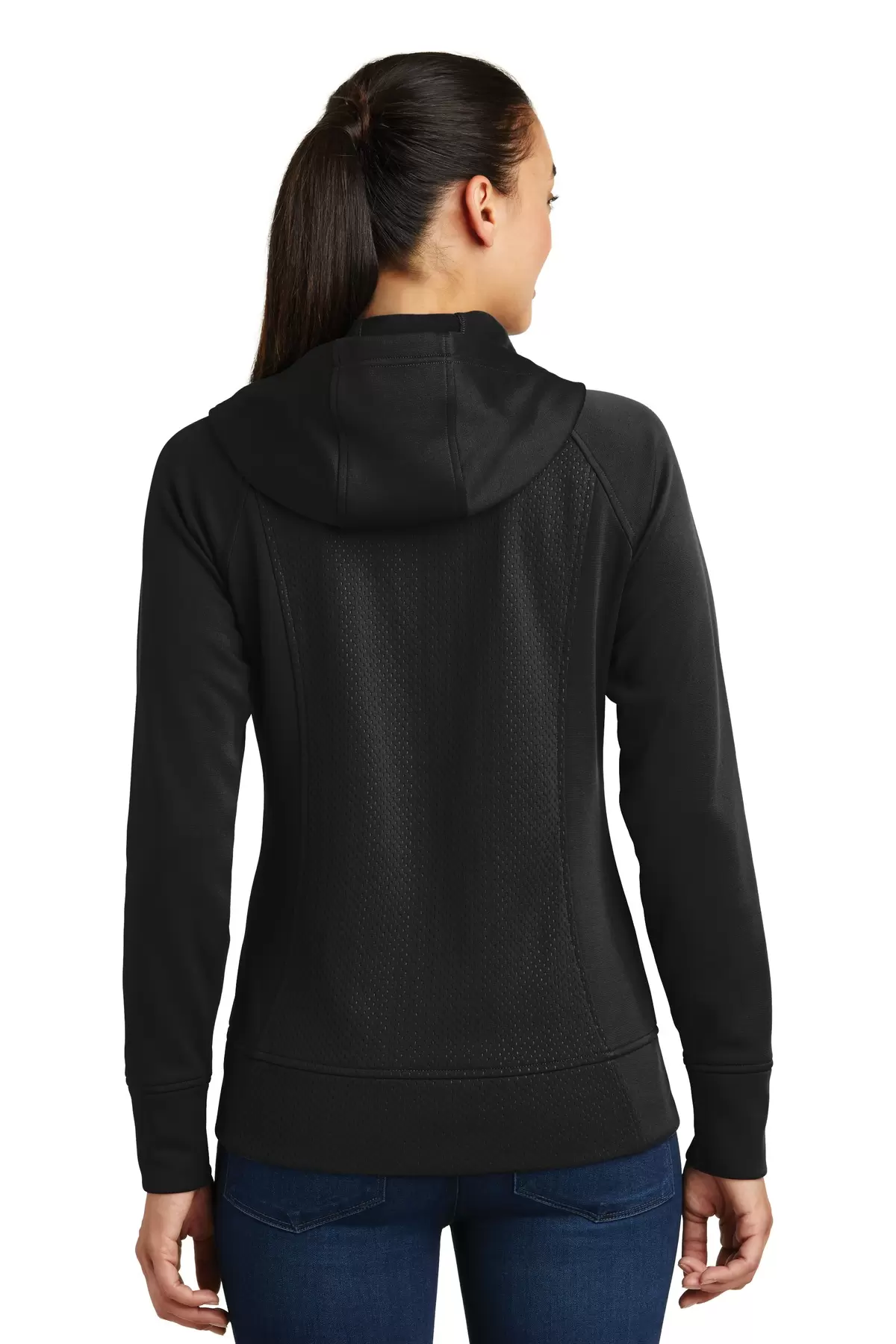 Sport Tek LST295 Sport-Tek Ladies Rival Tech Fleece Full-Zip Hooded Jacket SKU: LST295