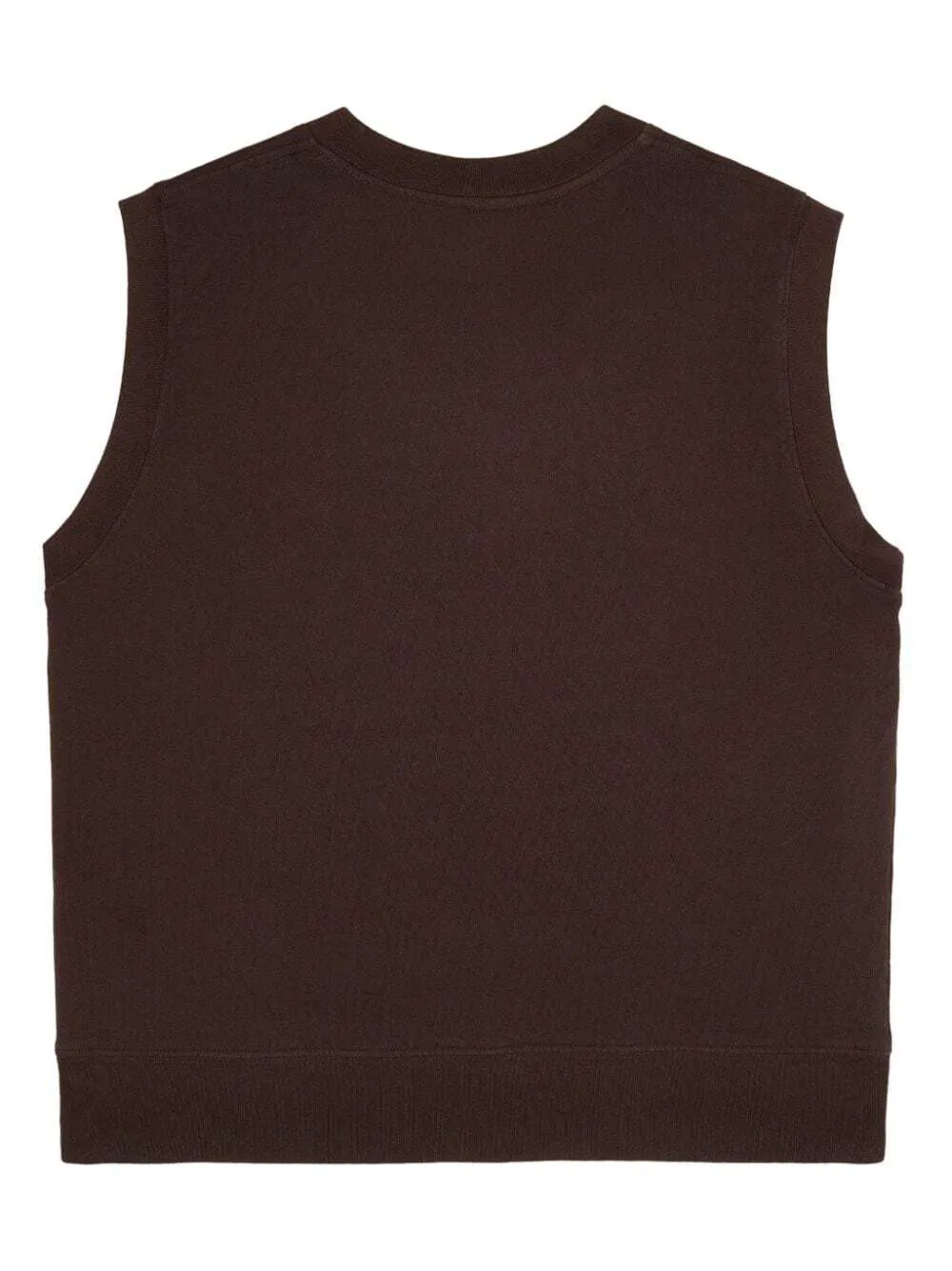 Sporty & Rich Syracuse embroidered cotton vest - Brown