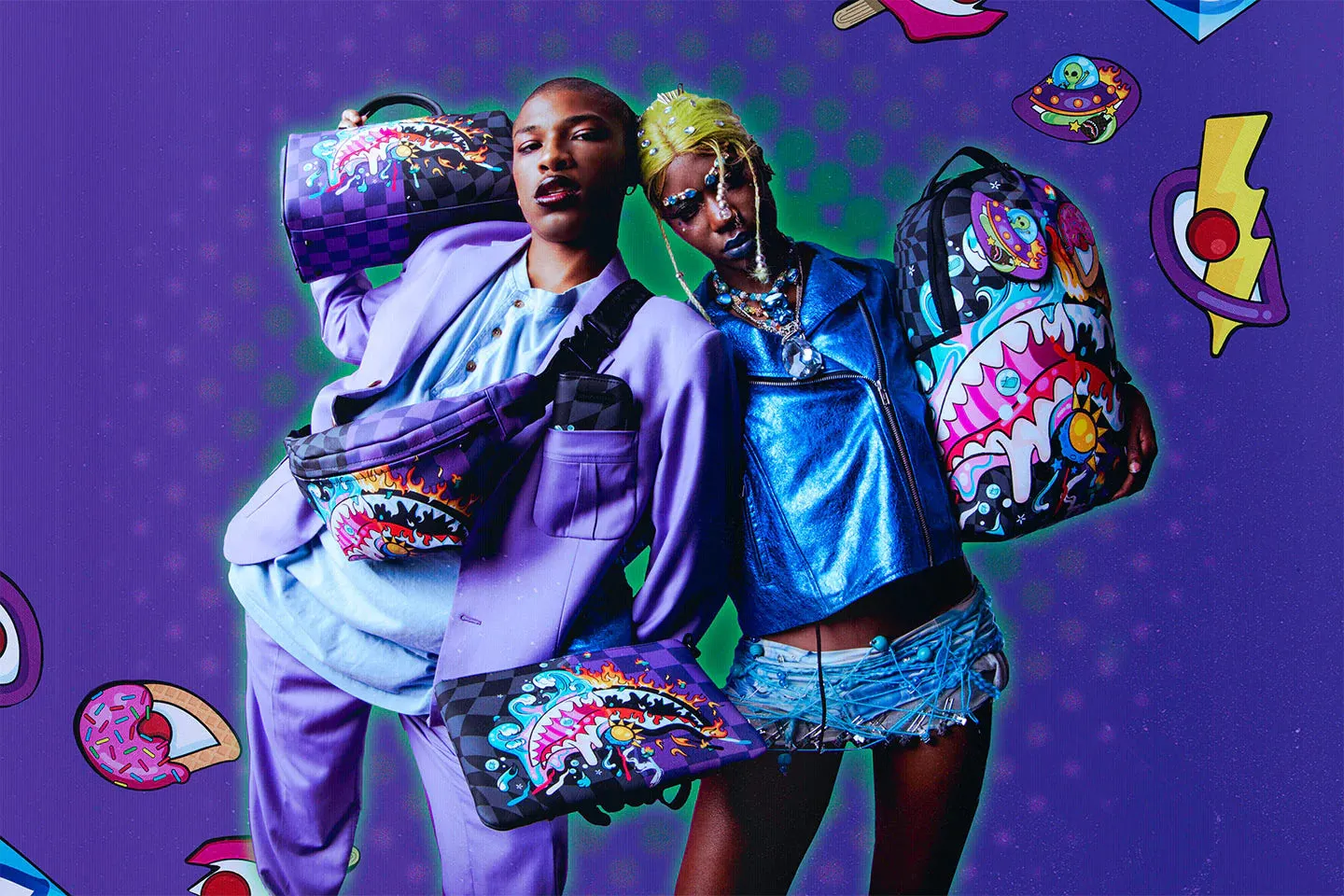 Sprayground Crazy Eyes Backpack