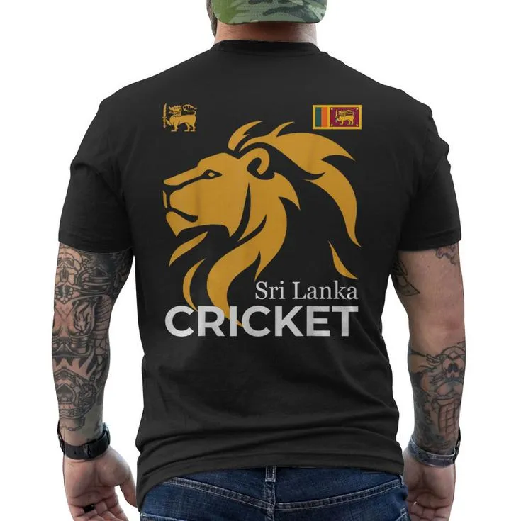Sri Lanka Cricket Perfect For Lankan Cricket Fans Men's T-shirt Back Print