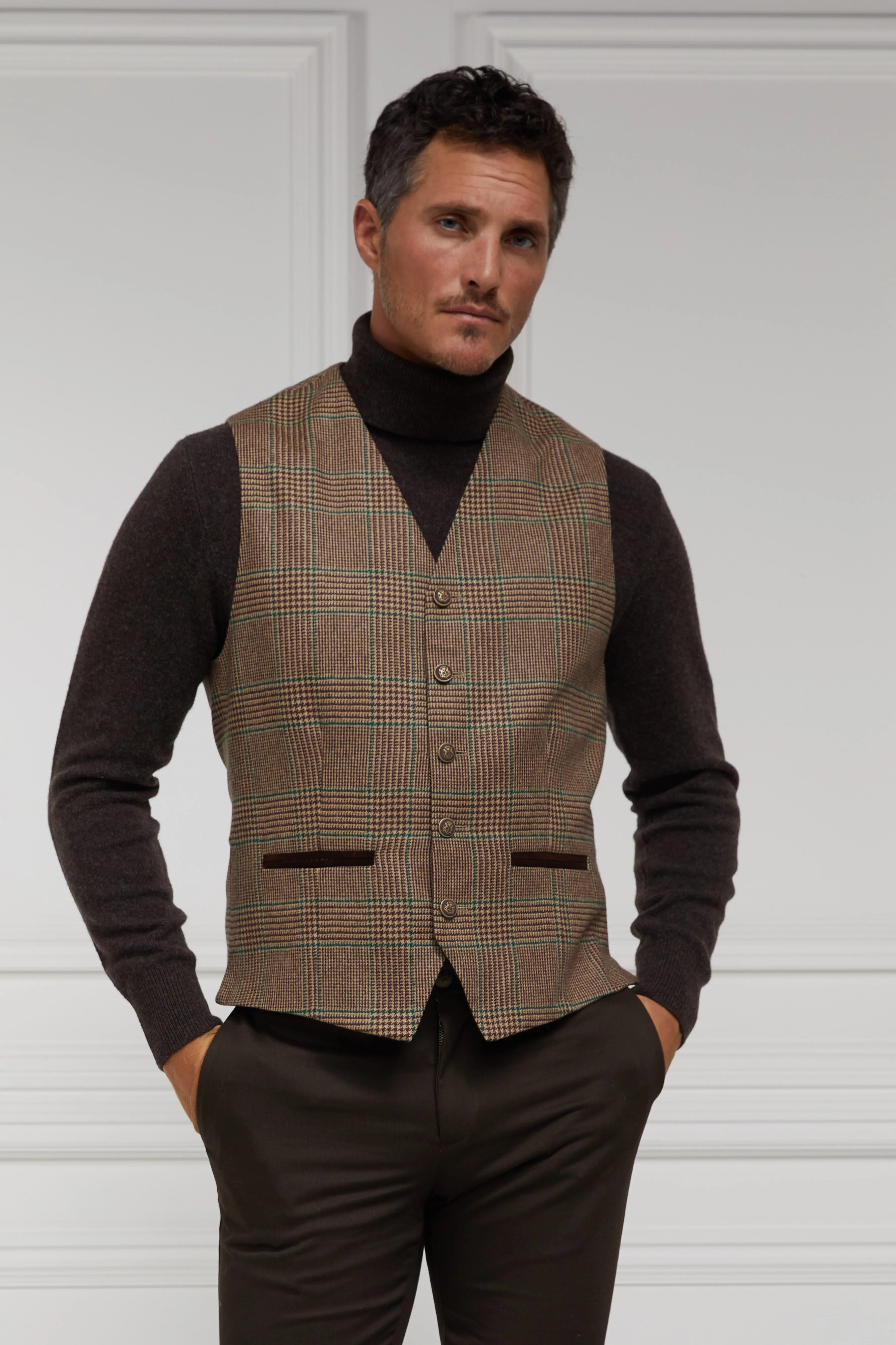 St James Waistcoat (Clarence Check Forest)