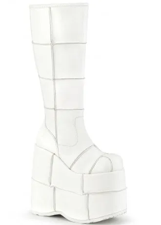 Stack 301 White Platform Boot