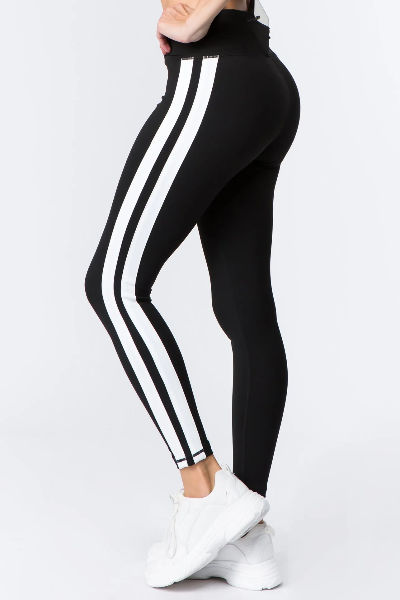 Standout Stripes Active High Rise Leggings