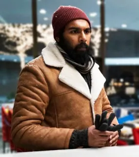 Station Eleven TV Series 2021 Himesh Patel Leather Jacket