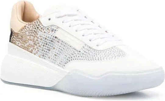 Stella McCartney Loop crystal-embellished sneakers White