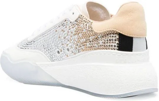 Stella McCartney Loop crystal-embellished sneakers White