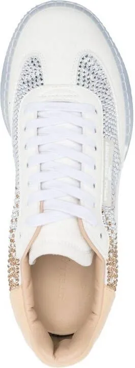 Stella McCartney Loop crystal-embellished sneakers White