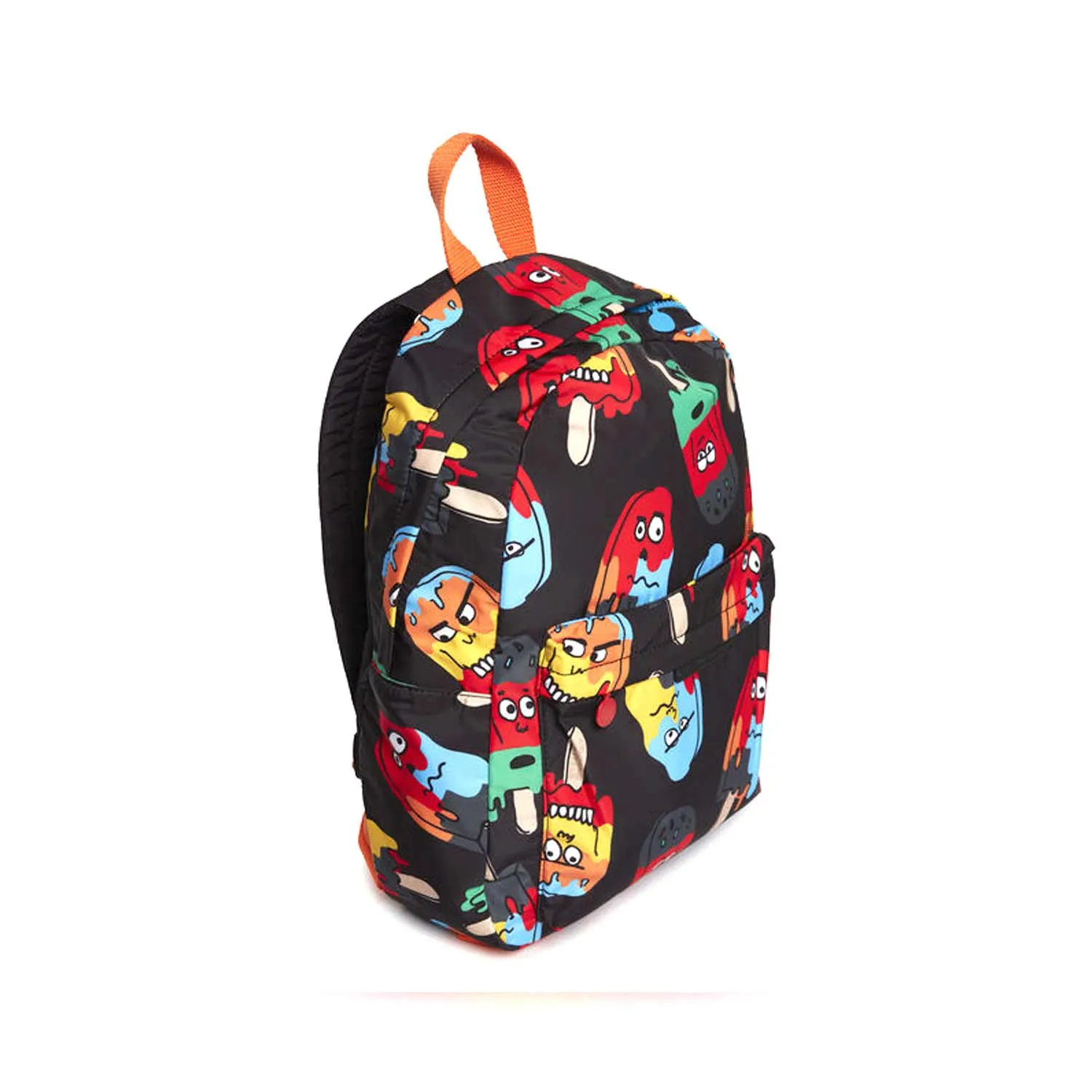 Stella Mccartney Unisex Black And Multicolor Backpack For Jr And Teen