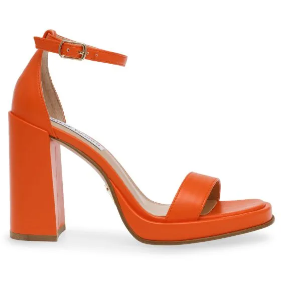 Steve Madden Dream-On Orange Soft PU Sandals