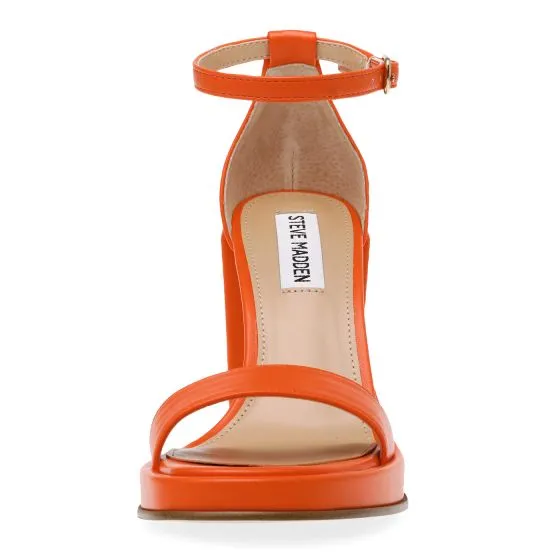 Steve Madden Dream-On Orange Soft PU Sandals