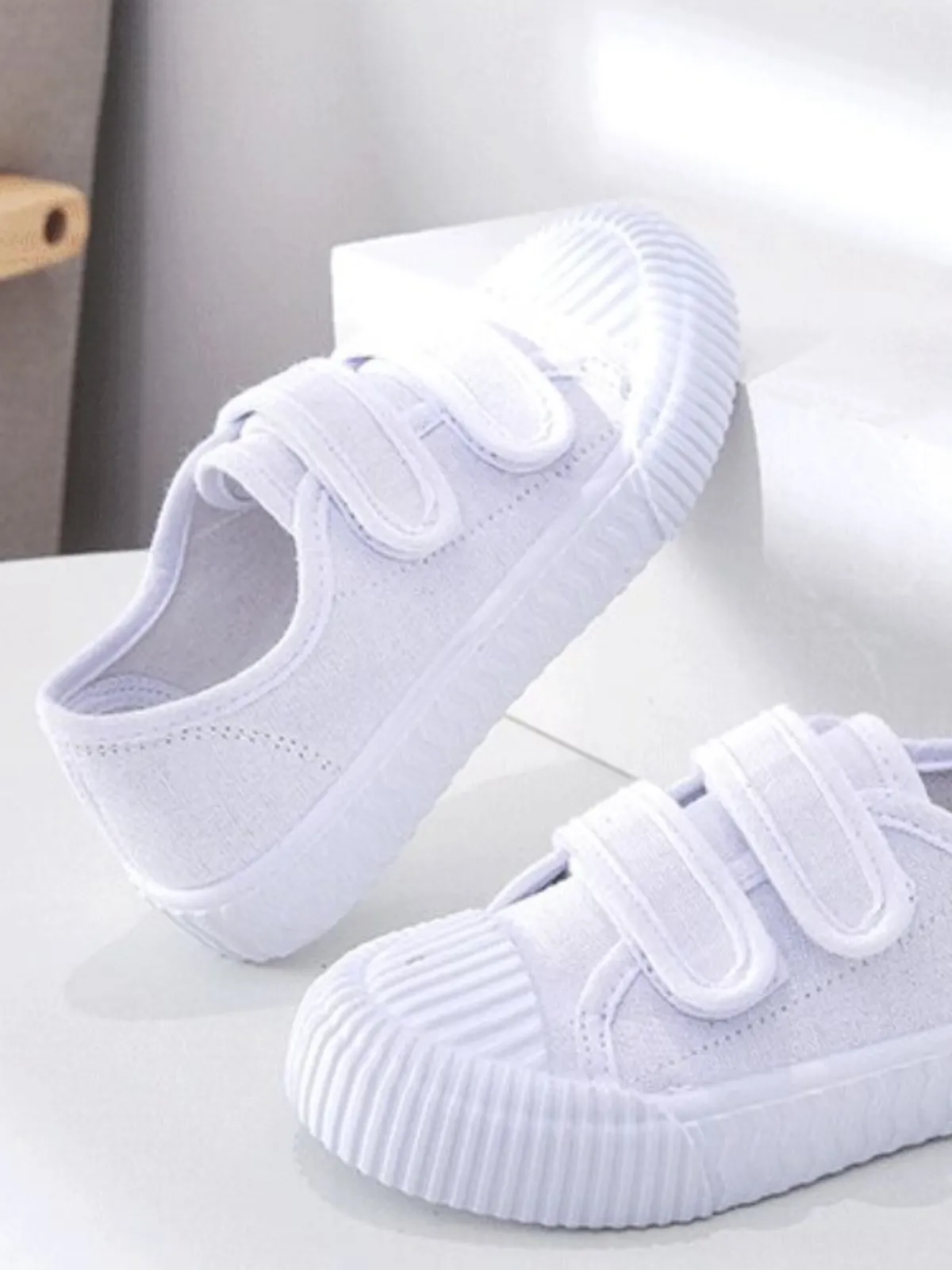 Strap-Tastic Style Velcro Strap Canvas Sneakers By Liv And Mia