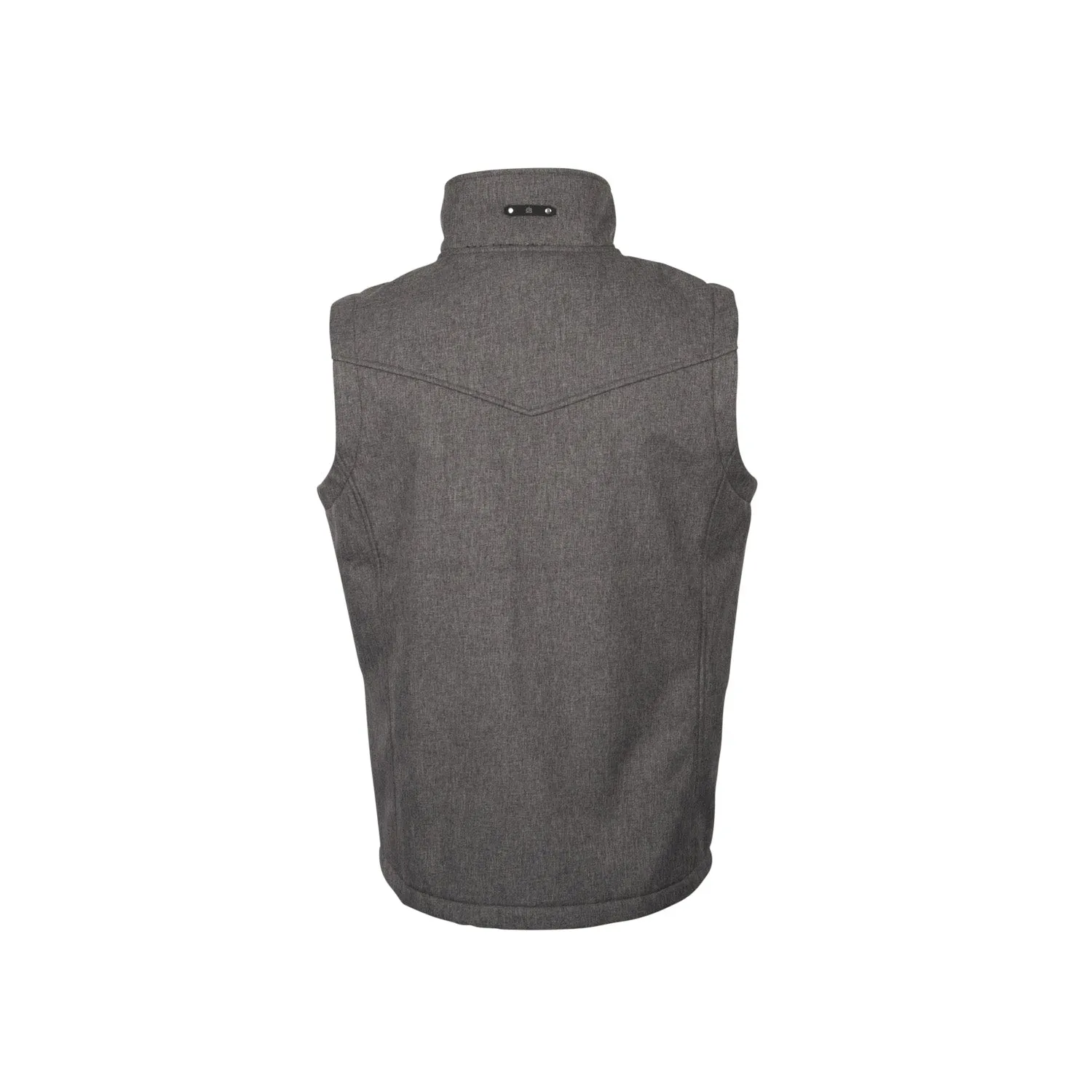 STS Ranchwear Mens Slack Heather Gray Poly/Spandex Fleece Vest