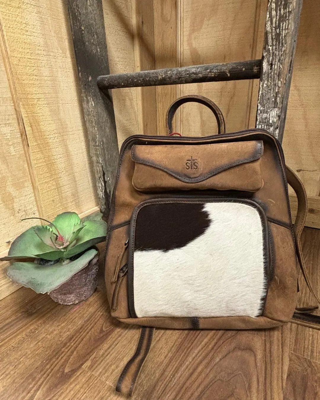 STS Sunny Cowhide Hair-On Conceal Carry Backpack STS30803