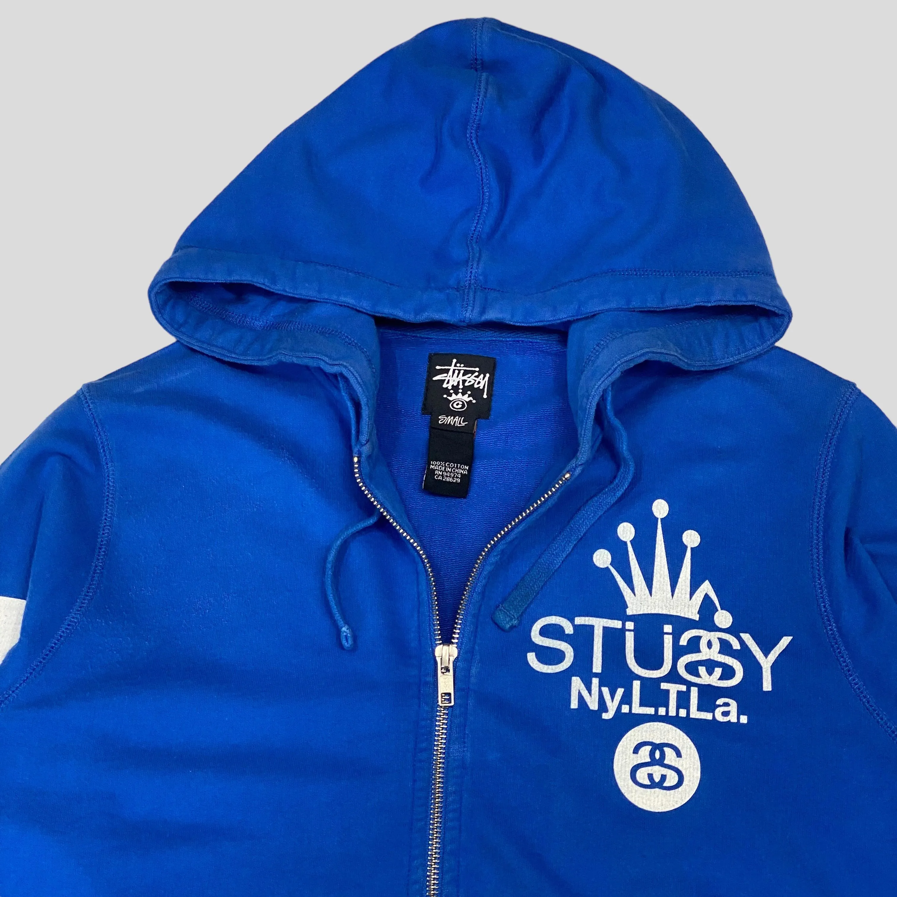 Stussy 00’s NYLTA Graphic Zip-up Hoodie - S/M