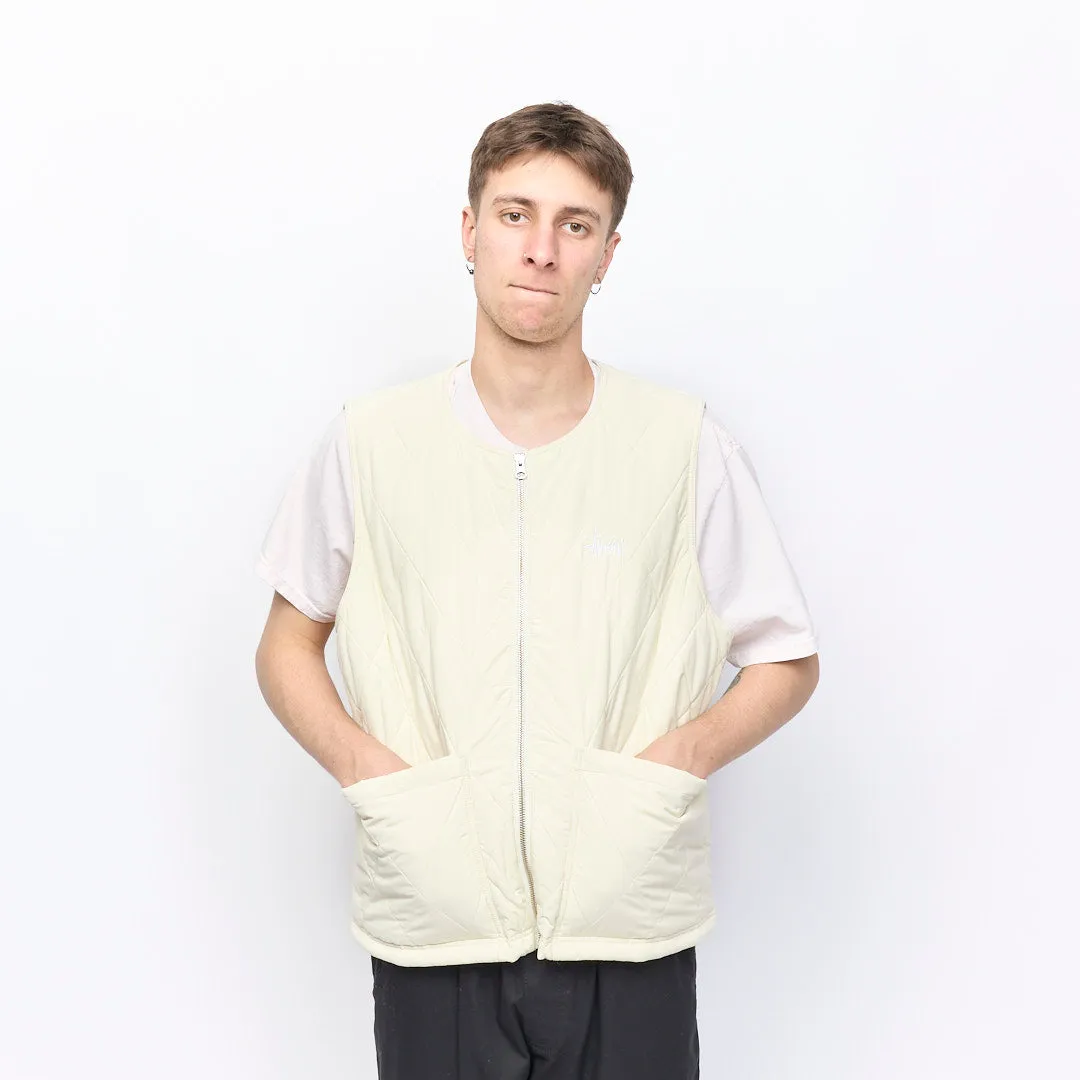 Stussy - Diamond Quilted Vest (Cream)