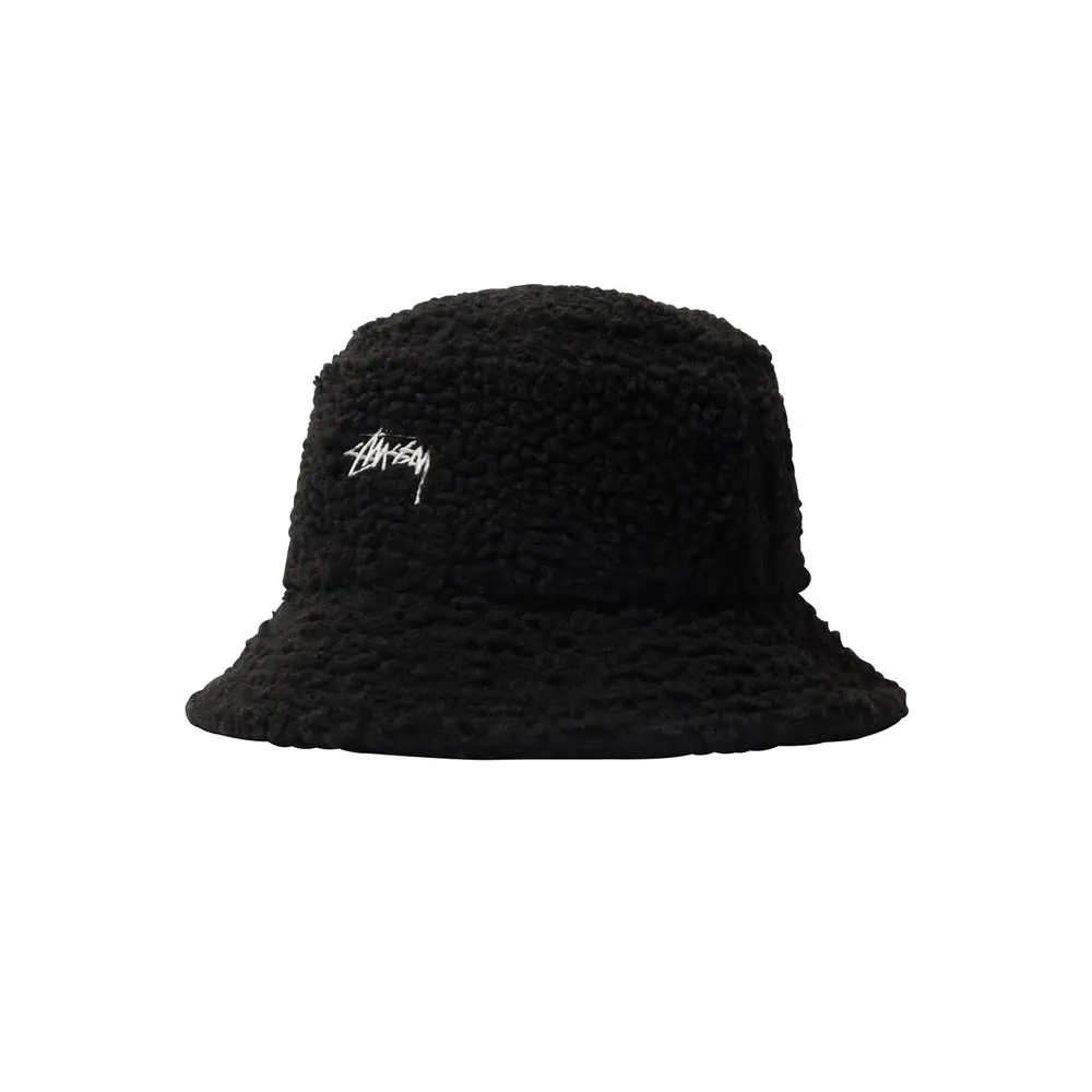 Stussy Sherpa Bucket Hat Black 1321070