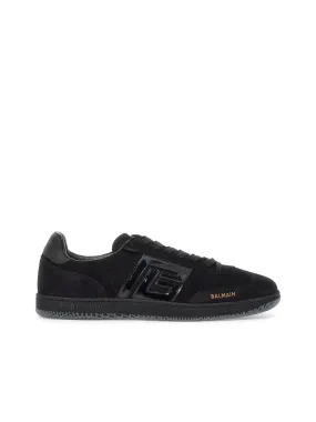 Suede And Patent Leather Swan Sneakers