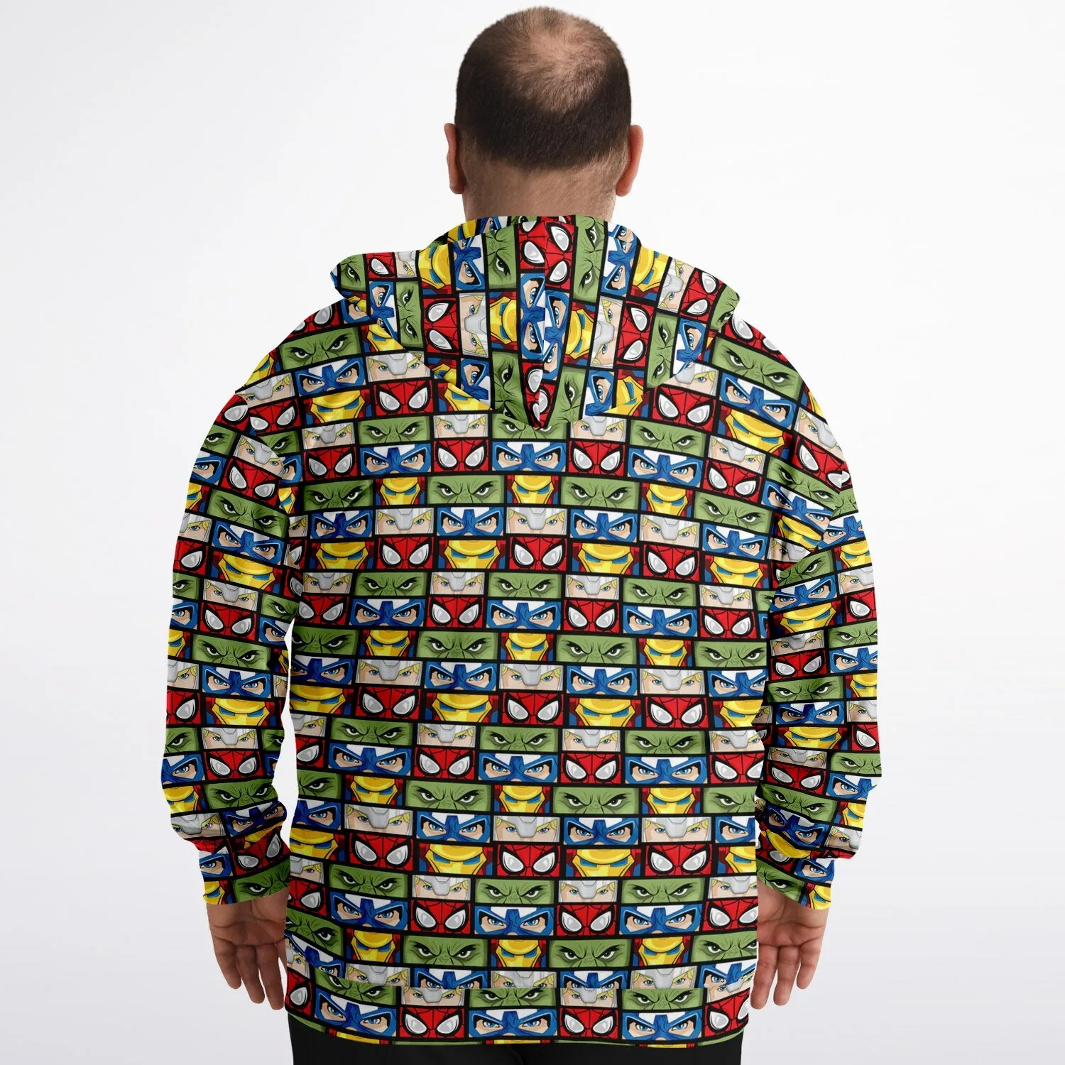 Super Heroes Eyes Plus-size Unisex Zip Hoodie