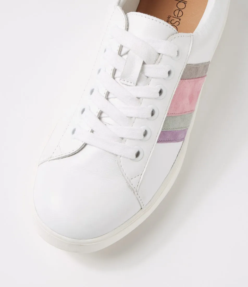 SUPERSOFT Zini White Pastel Multi Sneakers