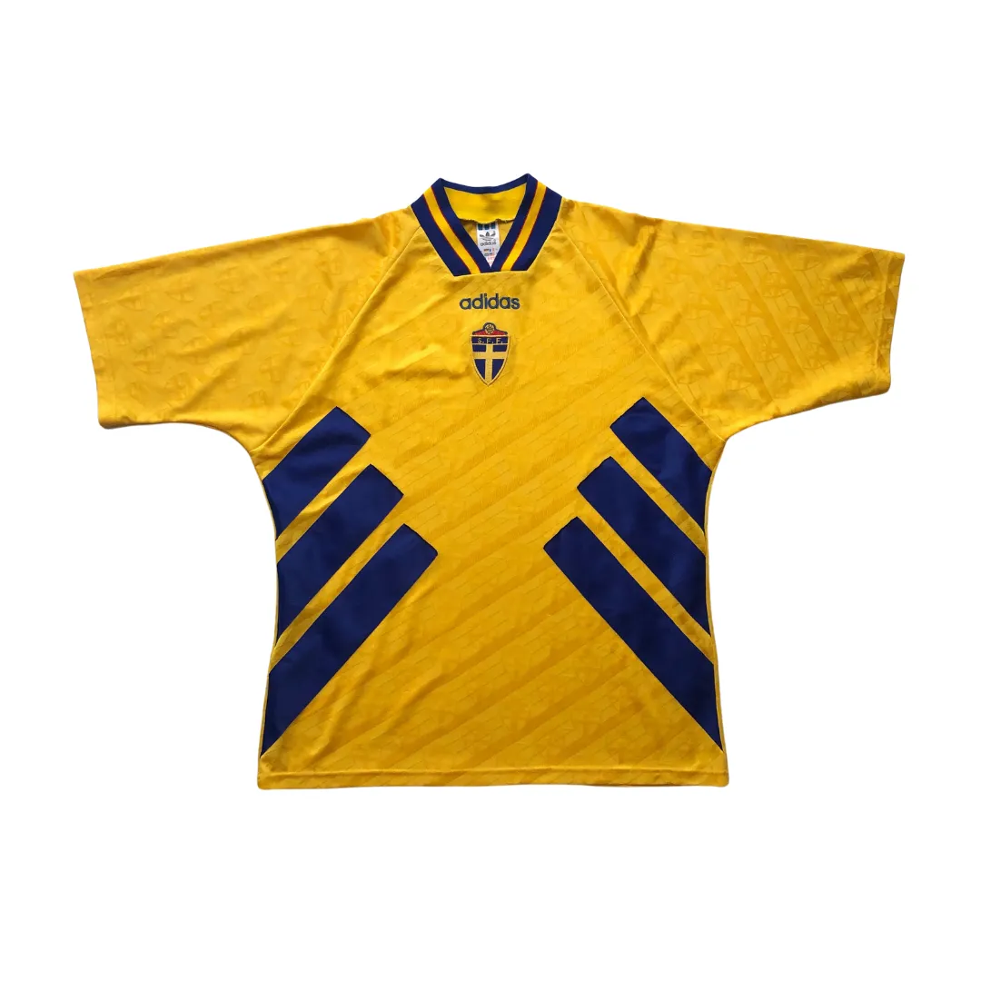 Sweden Original Adidas 1994/1996 Home Vintage Football Shirt XL