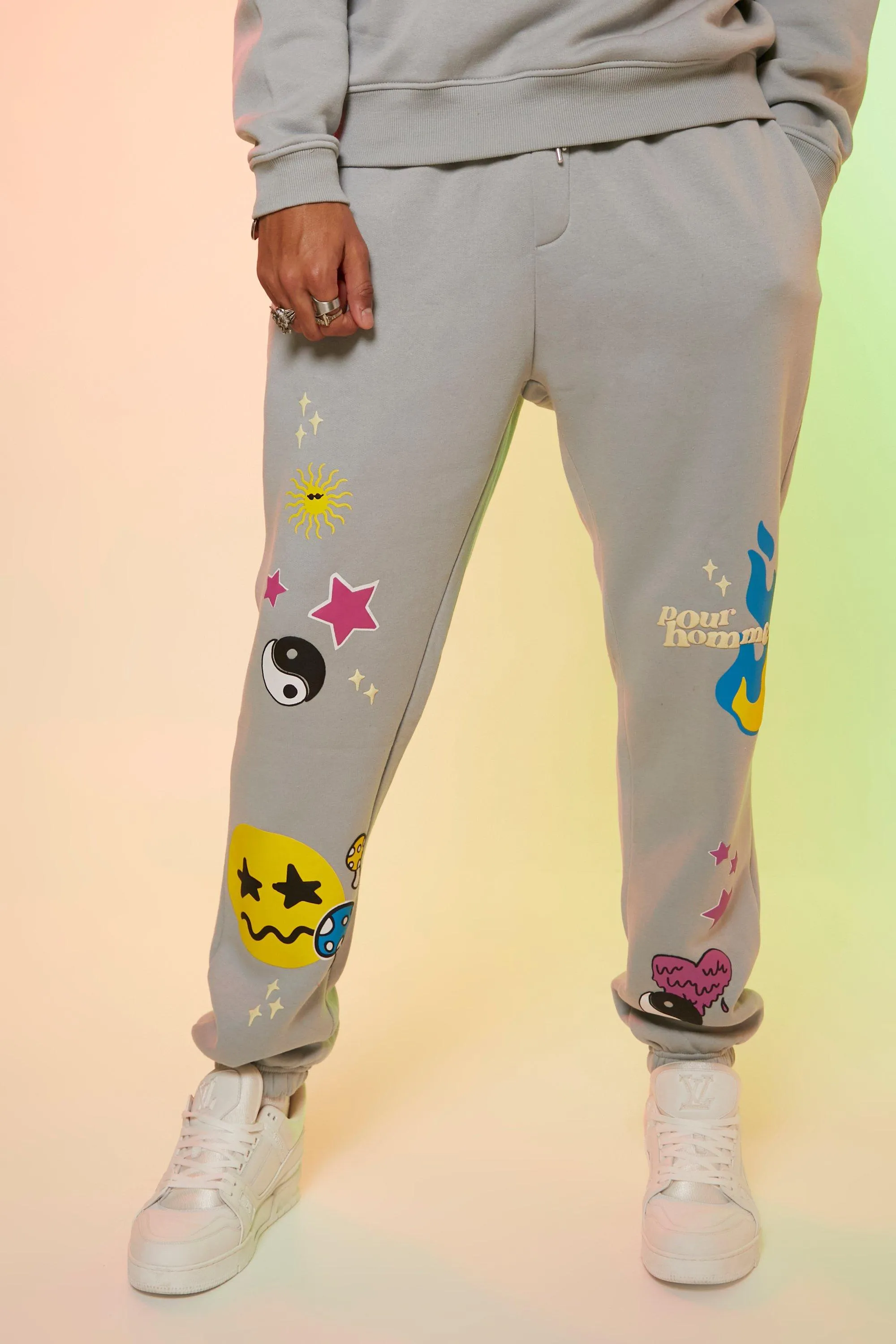 Tall Regular Fit Puff Print Joggers