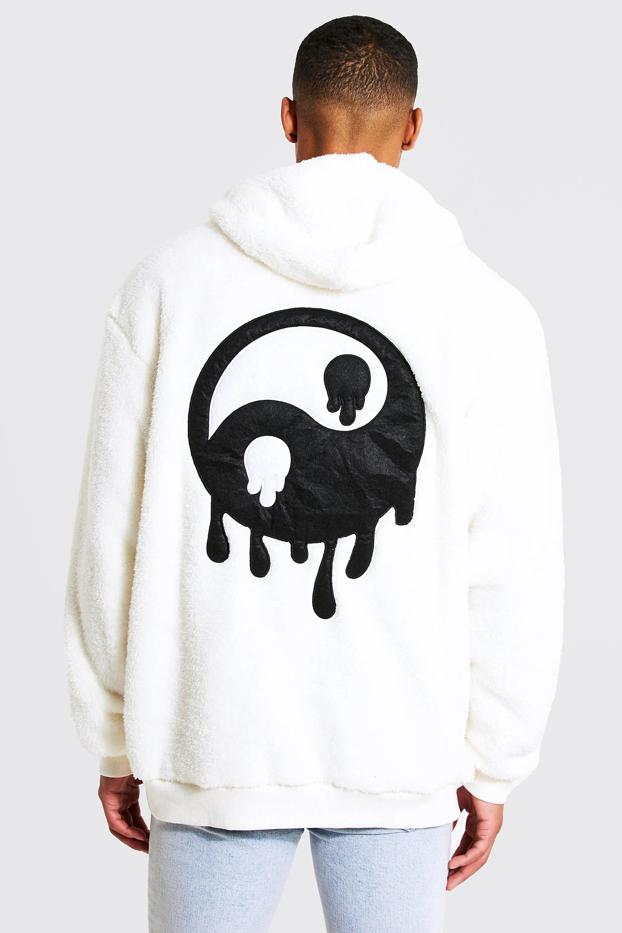 Tall Yin & Yang Borg Oversized Hoodie