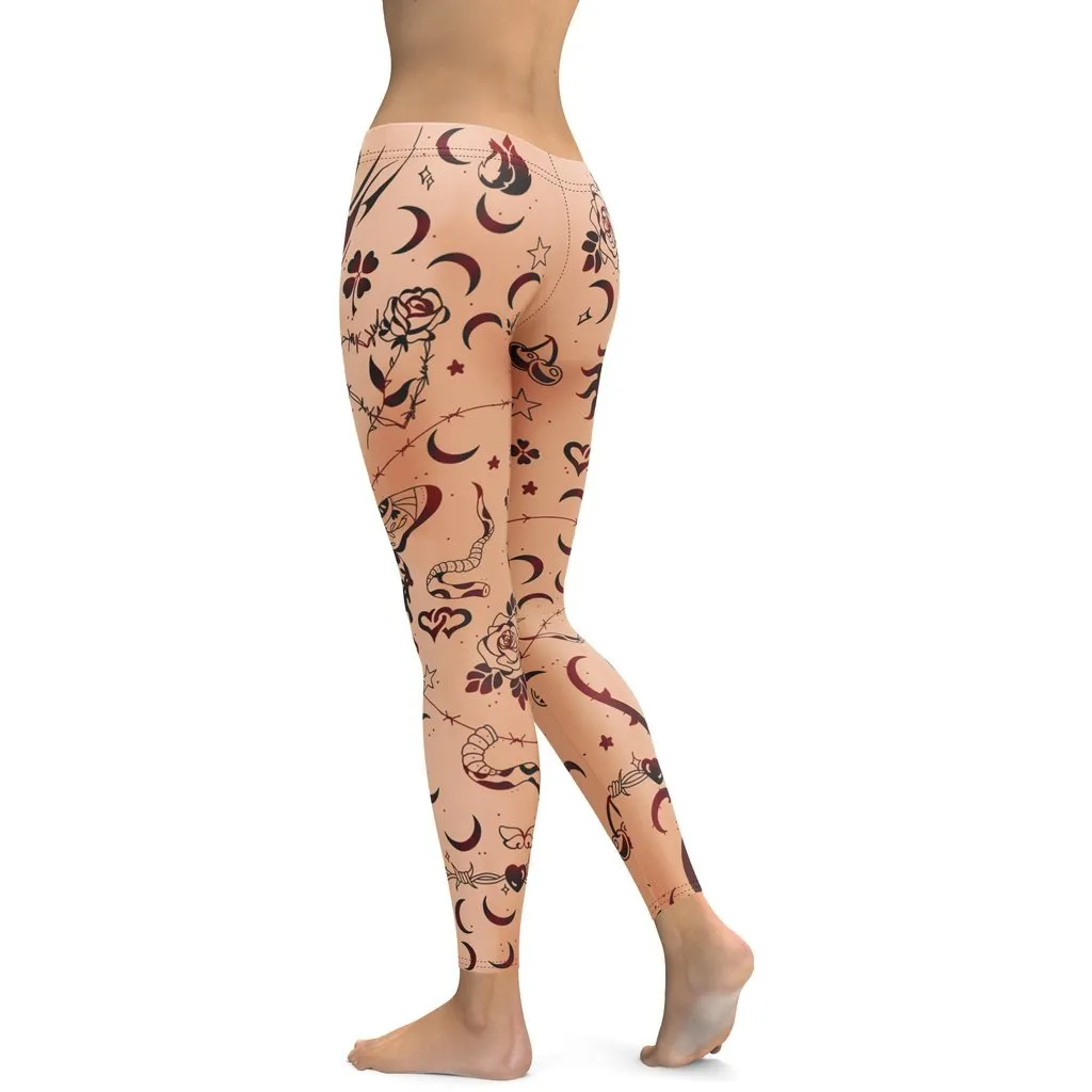 Tattoo Inspired Leggings