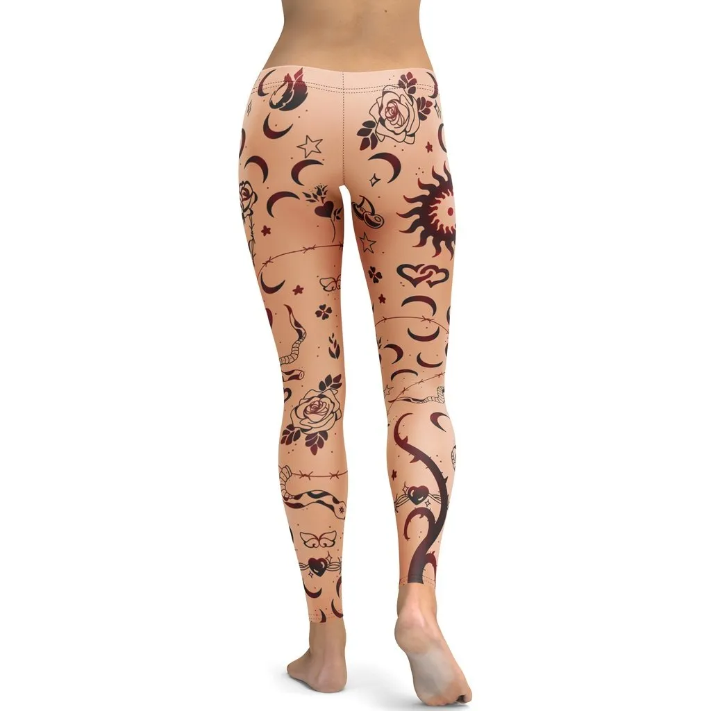 Tattoo Inspired Leggings