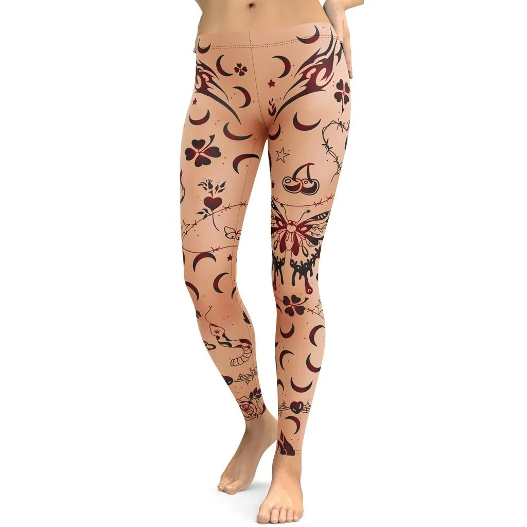 Tattoo Inspired Leggings